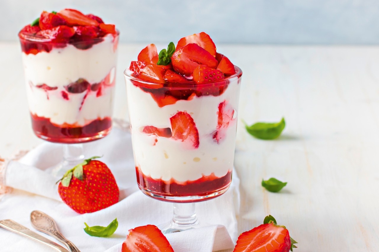 Fruchtiges Erdbeer-Trifle