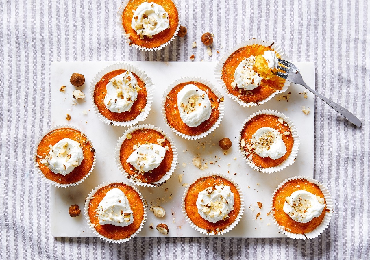 Karotten-Haselnuss-Muffins
