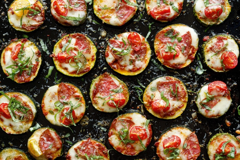 Mini-Zucchini-Pizzen